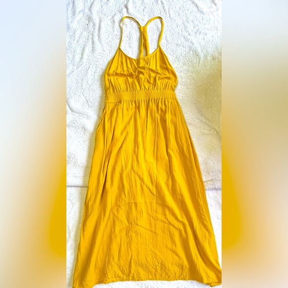 Forever 21 yellow sundress size M in excellent condition - Picture 1 of 3